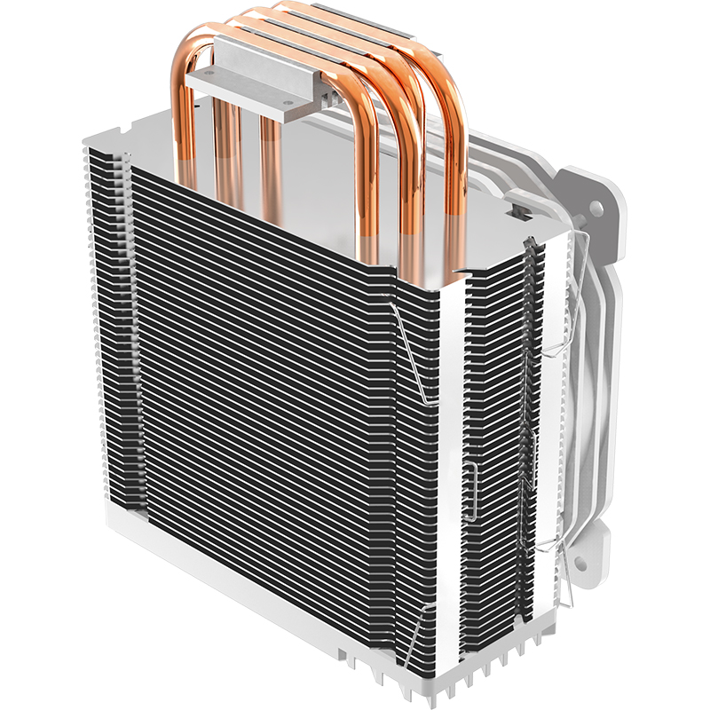 乔思伯（JONSBO）CR-1000白色版 塔式CPU散热器（七彩流光光效/4热管/温控风扇/支持多平台）