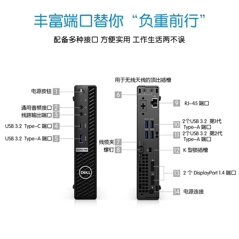 戴尔OptiPlex 7070MFF7080MFF台式电脑怎么样？质量靠谱吗？