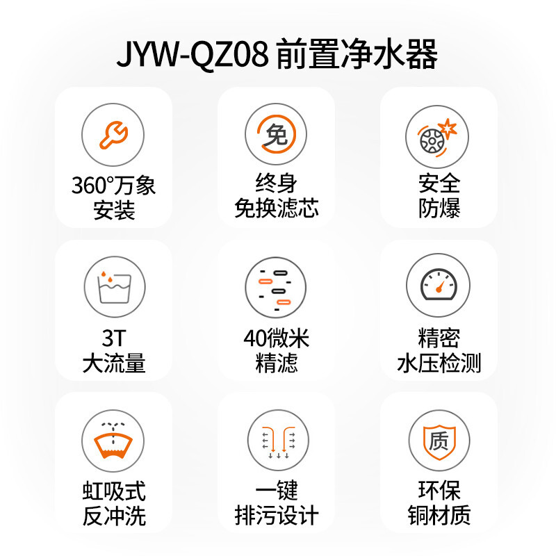 质量剖析九阳净水器全屋前置过滤器中央管道净水器JTW-QZ08好用吗？测评怎么样呢？老司机透漏怎么样？是品牌吗？