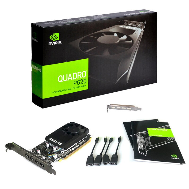 丽台（LEADTEK）NVIDIA Quadro P620 2G GDDR5 128bit/80GBps/CUDA核心512 炒股/制图/美工设计专业图形显卡