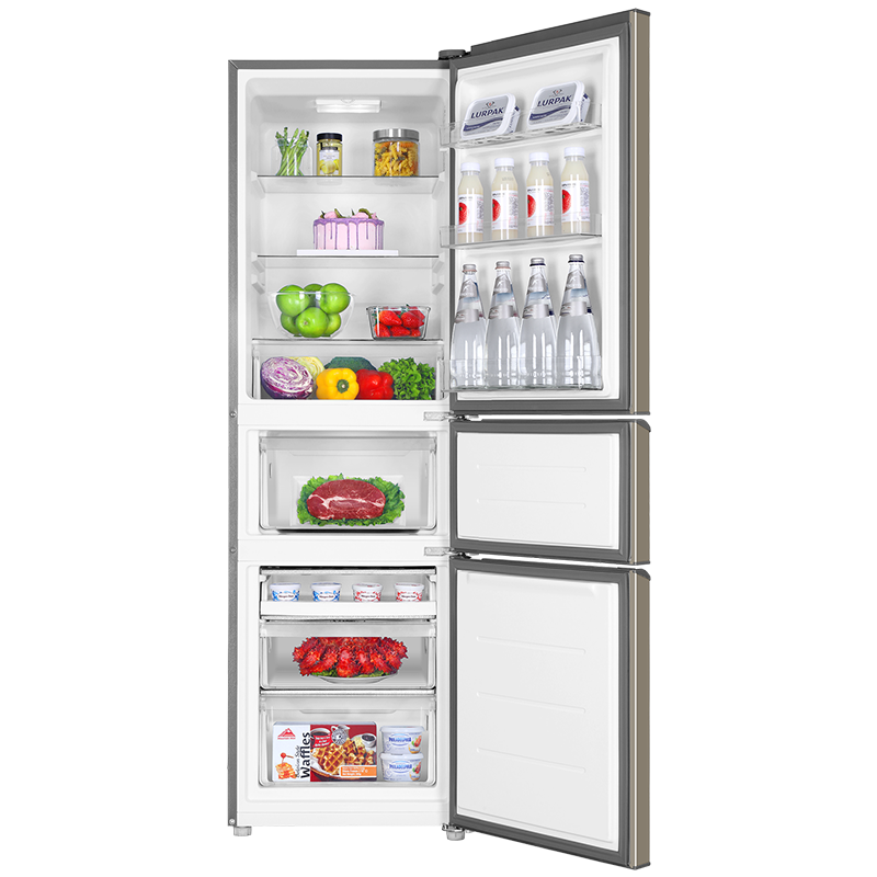 海尔（Haier）冰箱 216升三门电冰箱 小型家用中门软冷冻节能 低噪运行BCD-216STPT
