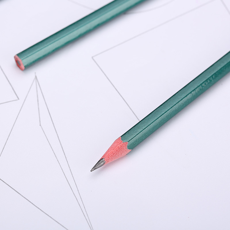晨光(M&G)文具2B六角木杆铅笔 经典绿杆学生考试涂卡铅笔 美术素描绘图木质铅笔 10支装AWP35715