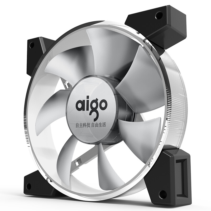 爱国者（aigo） 暮光R5散热器套装 电脑机箱风扇（12CM/12V4针同步/双面注塑工艺/减震静音/5只风扇）