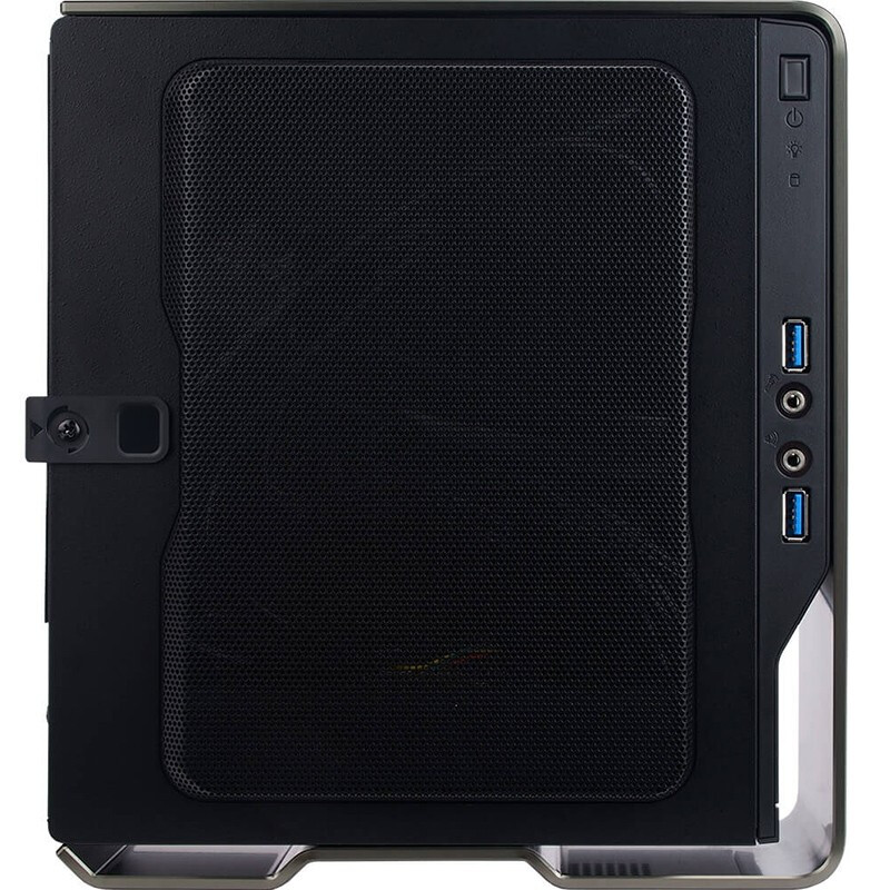 迎广（IN WIN）肖邦 Pro 钛黑  itx机箱（支持MINI ITX主板/铝合金外框/自带200W金牌电源/USB3.0 x2）