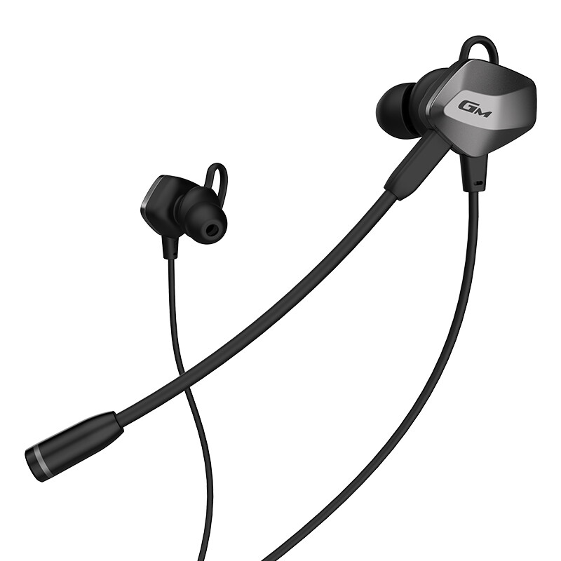漫步者(EDIFIER) HECATE GM430 入耳式游戏耳机双动圈环绕声手机电脑双麦克风手游吃鸡耳麦 黑色