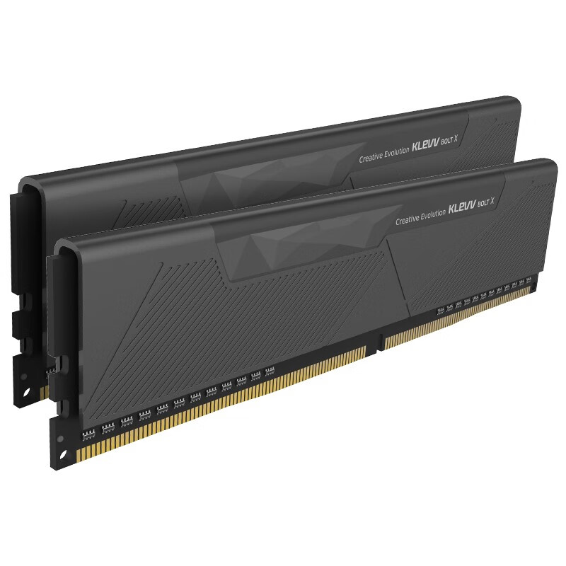 科賦（KLEVV）32GB（16GBx2）套裝 DDR4 3200 臺式機超頻內(nèi)存條 雷霆BOLT X系列