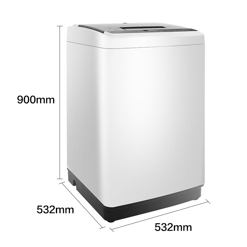 容声 波轮洗衣机全自动 8公斤大容量 家用 10大洗衣程序 健康桶自洁 快洗 省水节能 XQB80JD