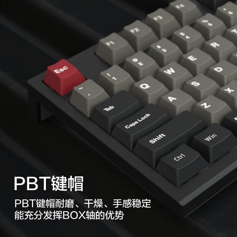 腹灵FL980 98键单模 有线蓝牙2.4g三模无线键盘机械RGB热插拔电竞游戏电脑手机平板机械键盘 单模有线版-全键可换轴-黑色款 凯华 BOX 红轴