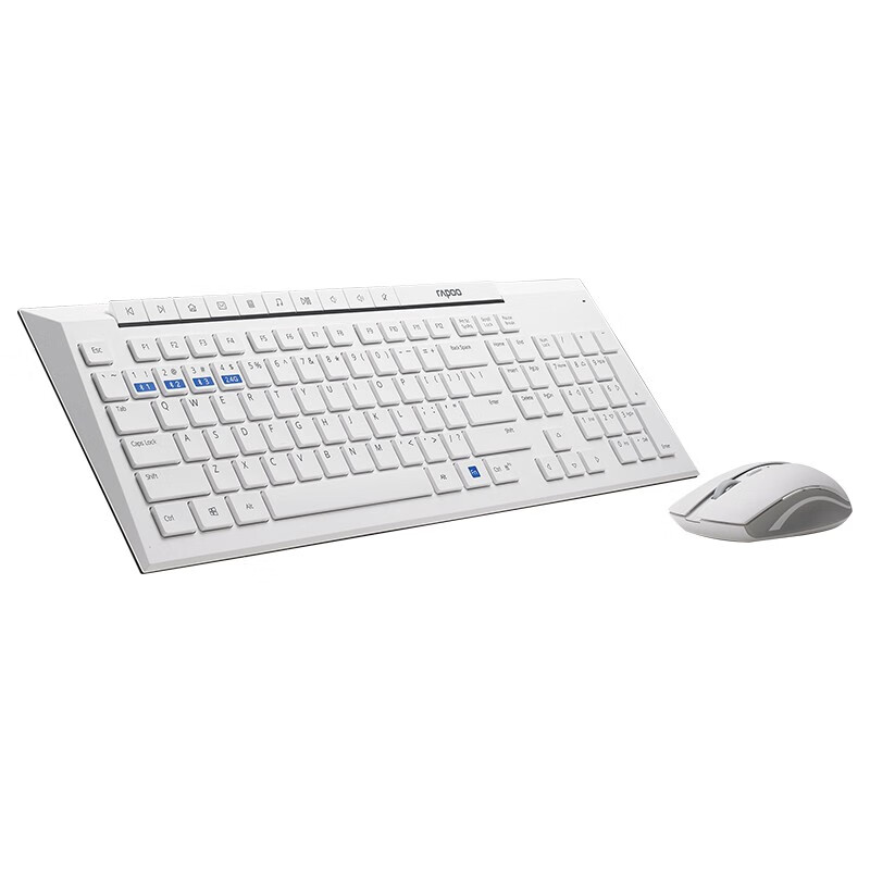 雷柏（Rapoo） X336M 键鼠套装 无线蓝牙键鼠套装 办公键盘鼠标套装  多模无线键盘 蓝牙键盘 白色