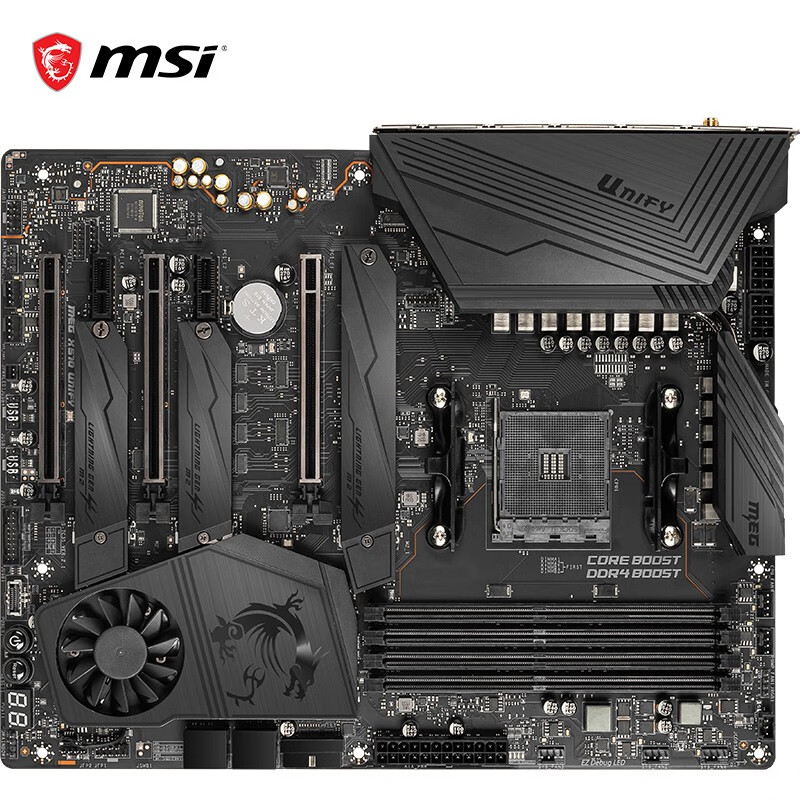 微星(MSI)MEG X570 UNIFY暗影板电脑主板 支持WiFi6 CPU5950X/5900X/5800X/5600X（AMD X570/Socket AM4）