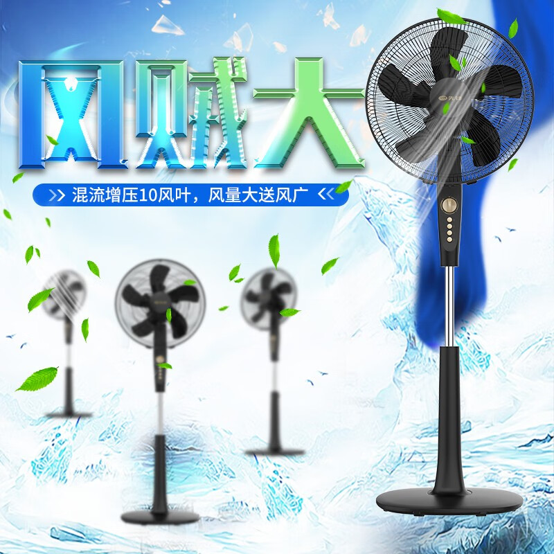 先鋒(SingFun)電風(fēng)扇落地扇10風(fēng)葉家用大風(fēng)量扇60分鐘定時FS40-21D