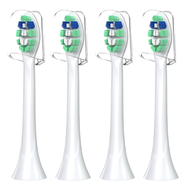 适配飞利浦电动牙刷头HX6730/6511/6761/3216/3226/9362/9352牙刷替换 牙菌斑清洁型+牙龈呵护型（共8只）