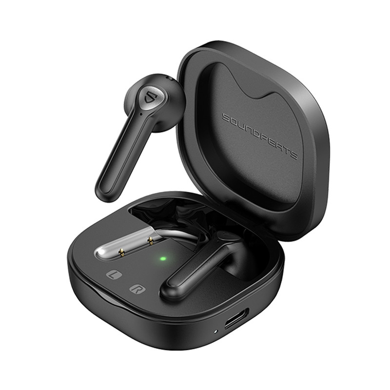 SoundPEATS TrueAir2 真无线蓝牙耳机 半入耳式TWS耳机 蓝牙5.2 适用苹果华为小米手机  黑色