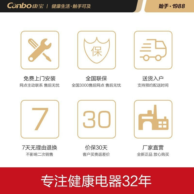 康宝（Canbo）抽油烟机单机 家用侧吸式油烟机 壁挂式直吸油烟机 CXW-195-BE19(1)