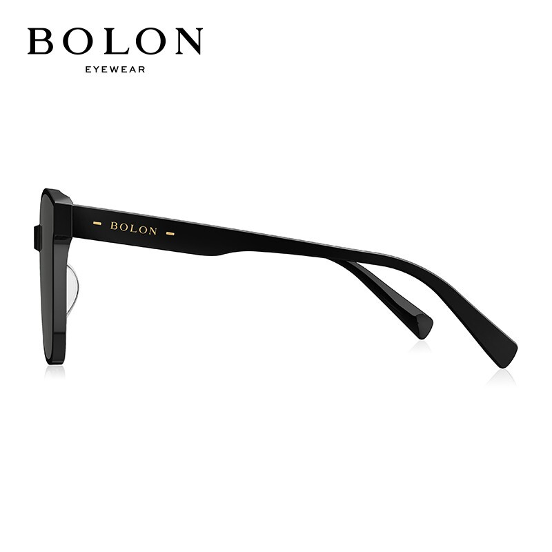 BOLON暴龙眼镜2021年王俊凯同款防晒经典黑超墨镜酷感方框太阳镜【情侣款】 BL3035C10