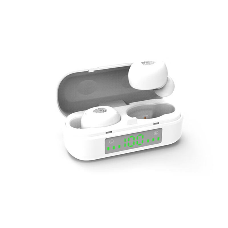 夏新（AMOI）F9无线双耳超小迷你隐形TWS蓝牙耳机耳塞式入耳式运动跑步 小米苹果安卓手机通用 升级触控-LED屏显-黑色