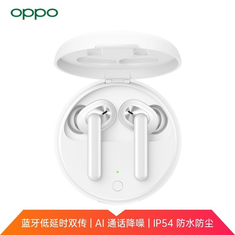 OPPO Enco W31 真无线蓝牙耳机 通话降噪耳机 游戏/音乐/通话/运动耳机 通用小米苹果华为手机 被表「白」
