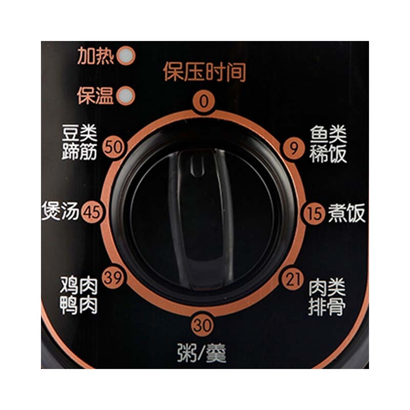 美的（Midea）4升电压力锅机械版旋钮控制 可开盖加热 MY-12CH402A（W12PCH402E）【ZMD安心系列】