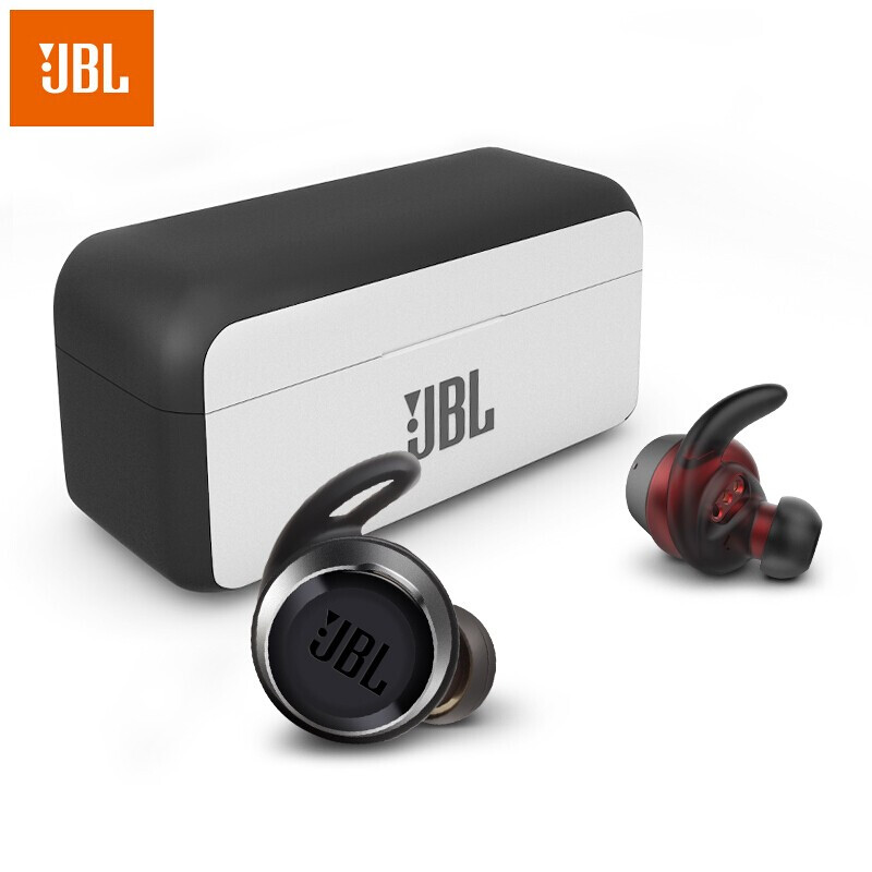 JBL 无线运动耳机 蓝牙耳机 真无线耳机 防水防汗 苹果华为小米游戏通用耳机耳麦 FLOW 黑色