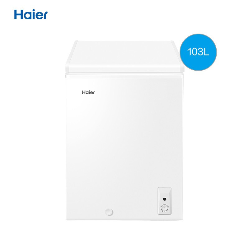 海尔（Haier） 103升低霜家用冷柜冷藏冷冻转换冰柜 节能单温母婴母乳小冰箱 BC/BD-103HTD