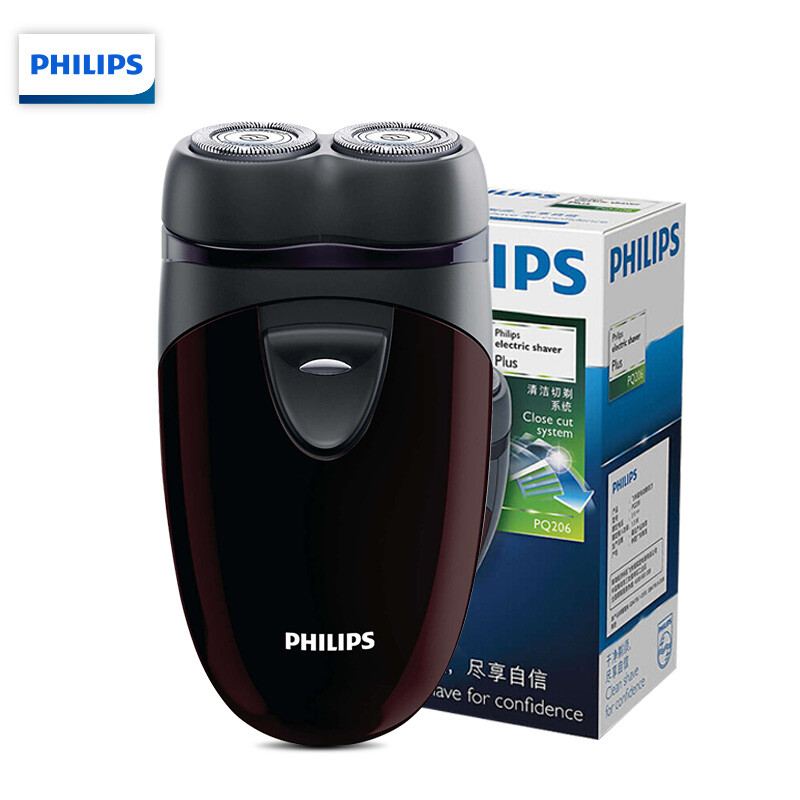 飞利浦（PHILIPS）男士电动剃须刀净剃胡须刀刮胡刀须刨旅行便携  PQ206/18