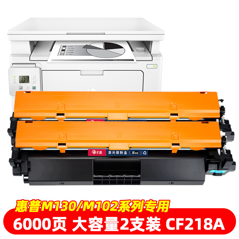 才進(jìn)適用惠普M132a硒鼓M132nw M132snw墨盒M104a/w打印機HP18a曬鼓CF218a粉盒LaserJet Pro MFP M132fw/fn/fp