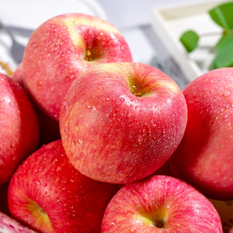 2件带箱共发10斤 鲜遇 红富士苹果大果带箱5斤 时令水果鲜果脆甜苹果生鲜 果径约75-80mm 5斤