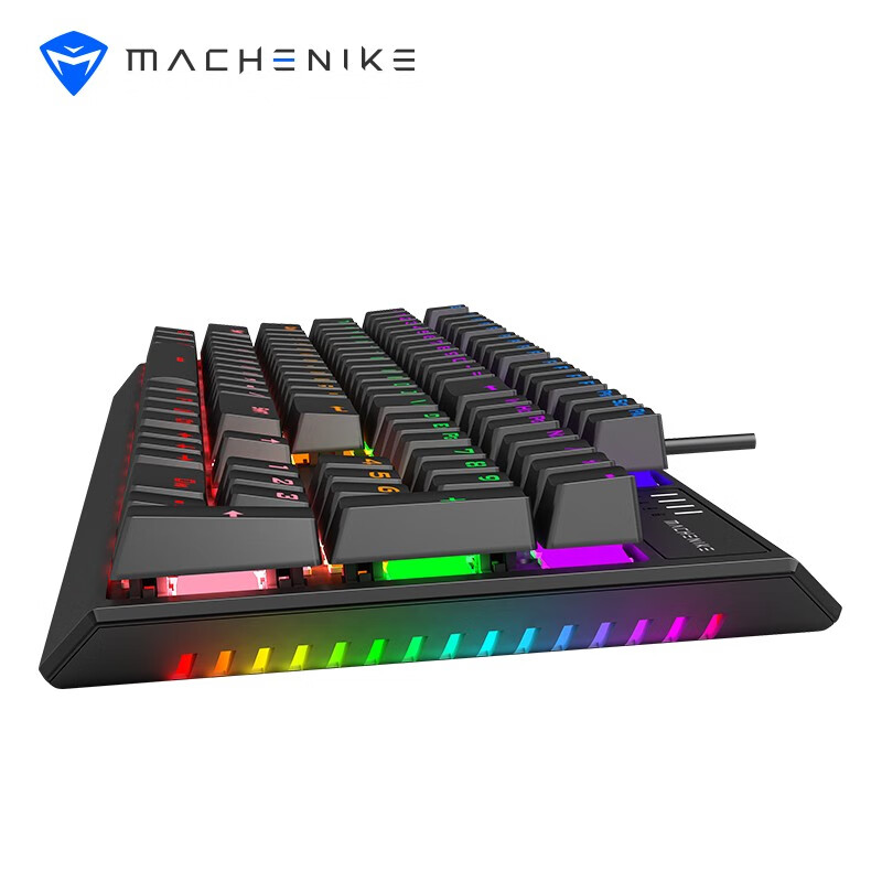 机械师(MACHENIKE) 混光RGB光效 104键全键无冲 机械键盘 笔记本电脑台式机 游戏电竞吃鸡键盘 黑轴混光
