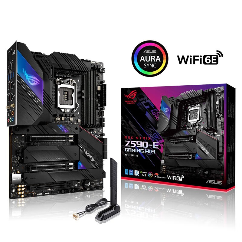 玩家国度（ROG）ROG STRIX Z590-E GAMING WIFI主板 支持 CPU 11900K/11700K（Intel Z590/LGA 1200）