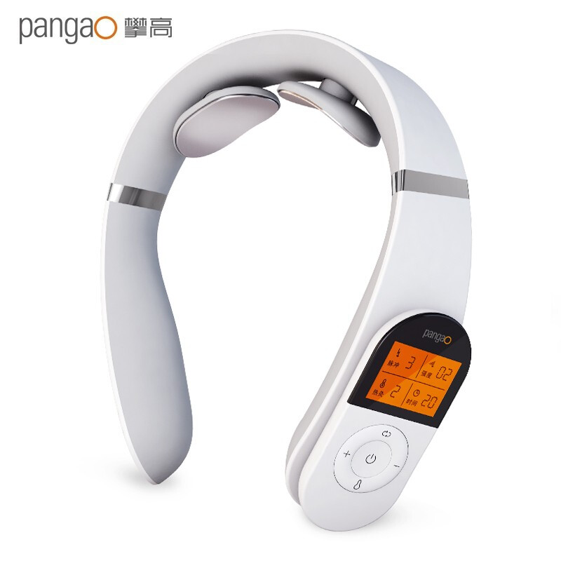 攀高（PANGAO）颈椎按摩器 PG-2601B11 颈部按摩仪 无线遥控 小米白标配版 父亲节礼物