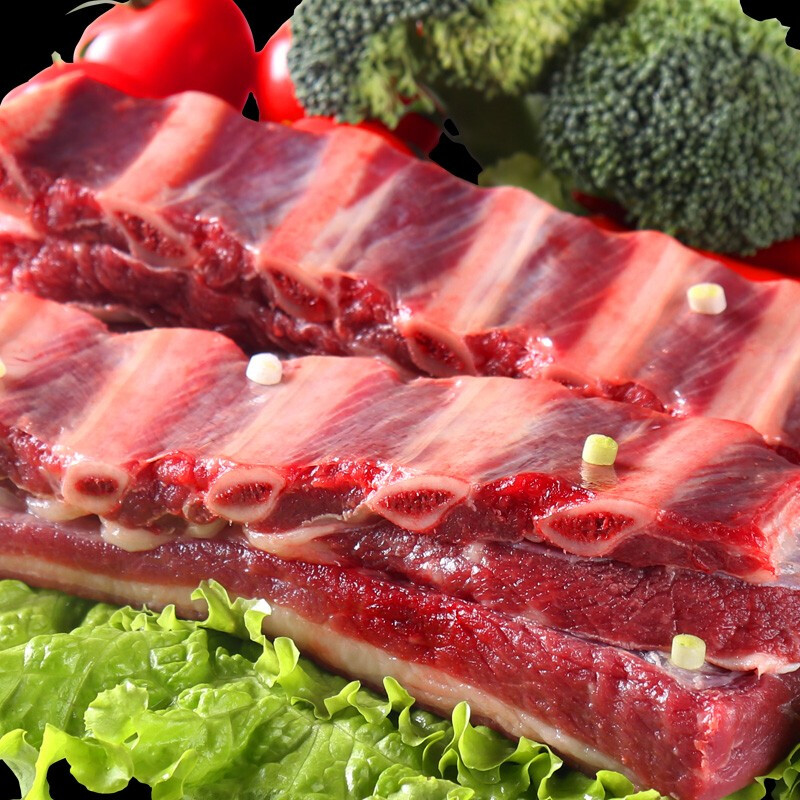 东阿阿胶 黑驴王子驴精肋排1kg/袋 精修驴排骨驴肋骨 驴肉生鲜 驴骨