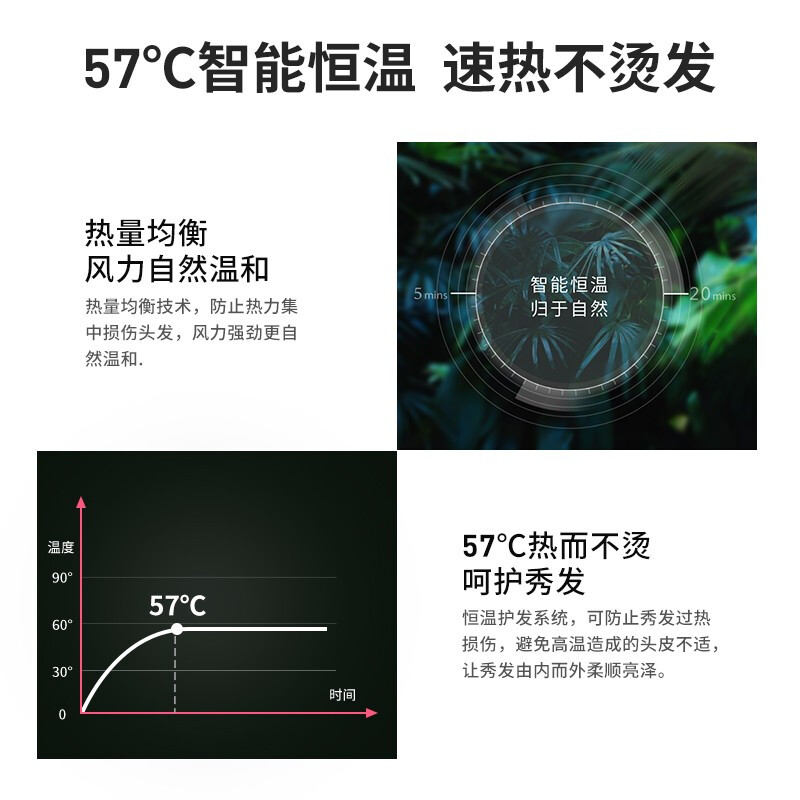 超人（SID）电吹风机家用大功率便携大风力专业吹风筒负离子RD72030红简配