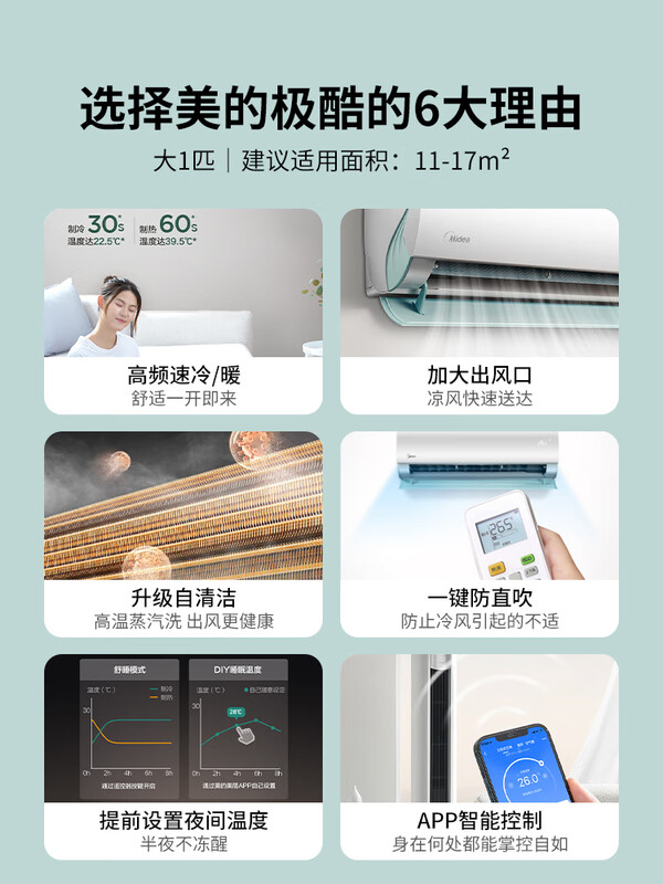 交流选择美的空调极酷1匹质量好吗？优缺点怎样？客观评价-必看曝光！