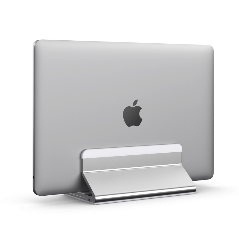 NVV 笔记本支架立式 苹果笔记本电脑收纳架 华为电脑支架铝合金macbook pro桌面竖立直立托架底座NP-4S