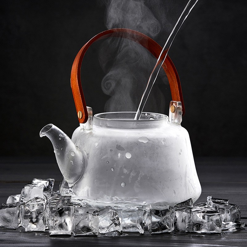 忆壶茶 YIHUTEA 玻璃茶壶家用蒸茶壶电陶炉煮茶器加厚耐高温提梁烧水壶茶具