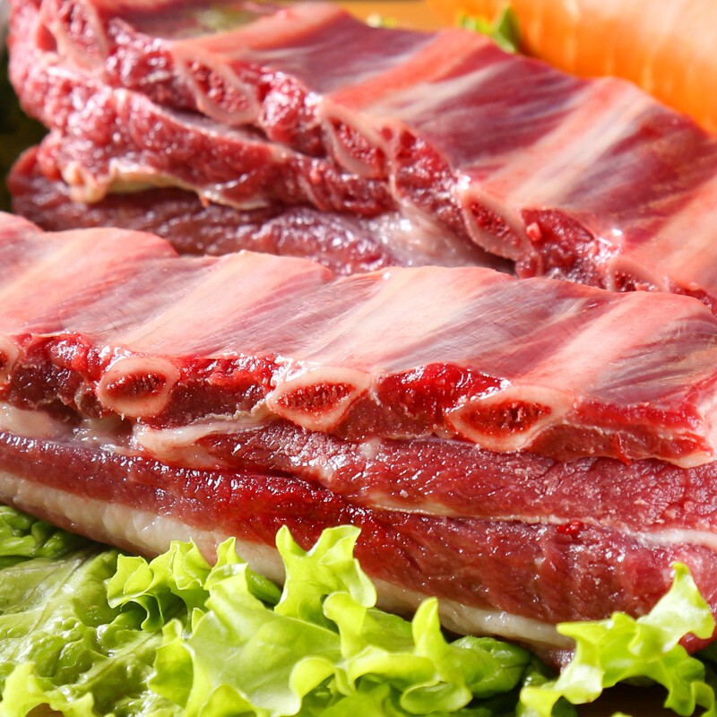 东阿阿胶 黑驴王子驴精肋排1kg/袋 精修驴排骨驴肋骨 驴肉生鲜 驴骨