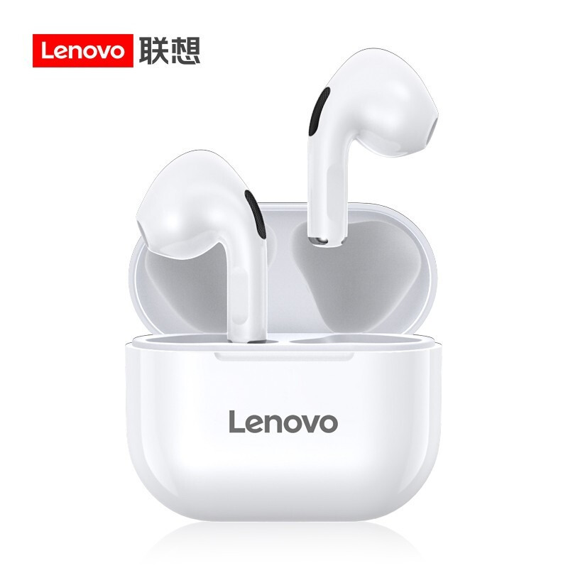 联想（Lenovo） lp40真无线蓝牙耳机入耳式TWS双耳超长续航游戏运动降噪一加苹果华为小米通用 【顶配版】典雅白|无感佩戴|续航5小时|高清通话
