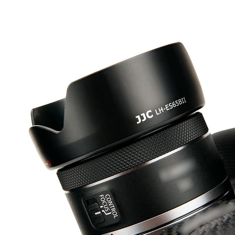 JJC 适用佳能ES-65B遮光罩RF 50mm f/1.8 STM定焦小痰盂镜头43mm R5 R6 RP R