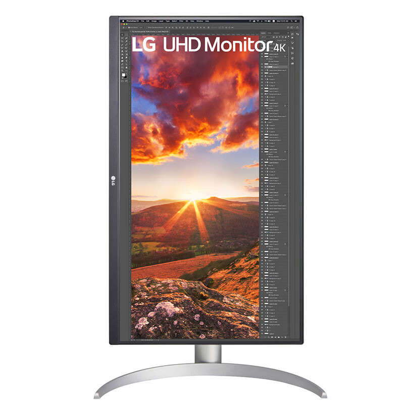 LG 27英寸 4K HDR400 IPS Type-C 96W反向充電 硬件校準(zhǔn) 內(nèi)置音箱 游戲 電腦顯示器 適用PS5 27UP850 -W