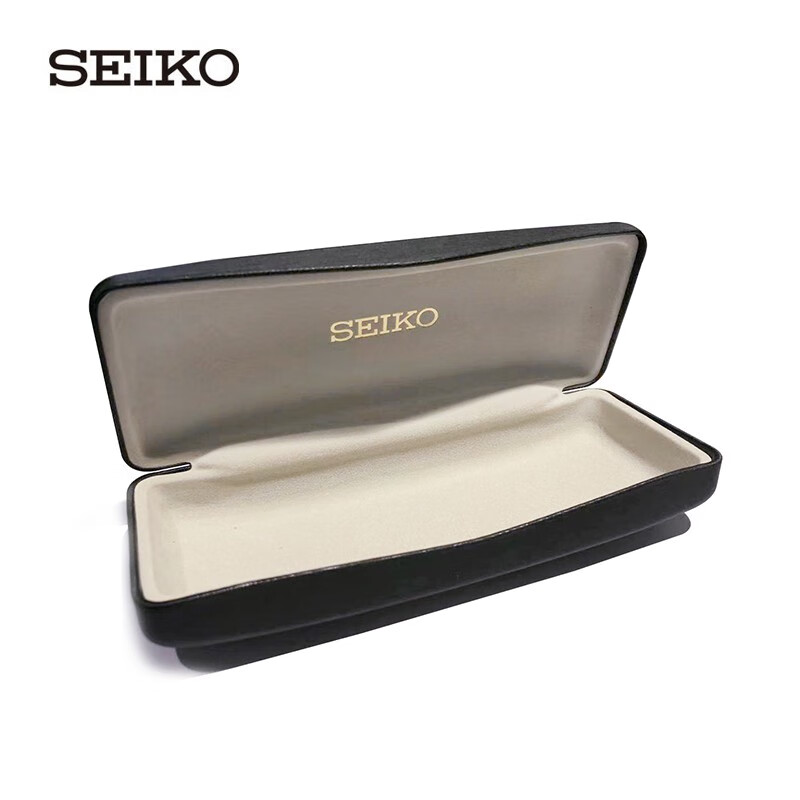 SEIKO 精工镜盒 近视镜框眼镜盒镜布 镜盒+镜布