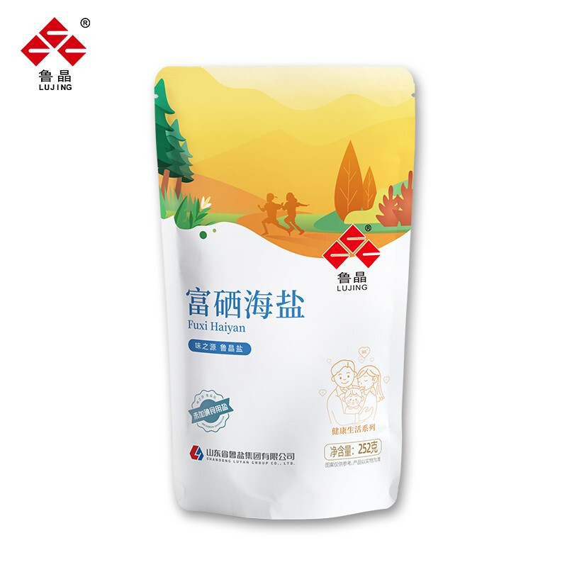 魯晶 健康生活系列 富硒海鹽（未加碘）252g 無碘食鹽 魯鹽出品