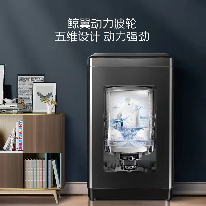 海信(Hisense)波轮洗衣机全自动 10公斤升级钛晶灰大容量家用租房宿舍桶自洁HB100DF56