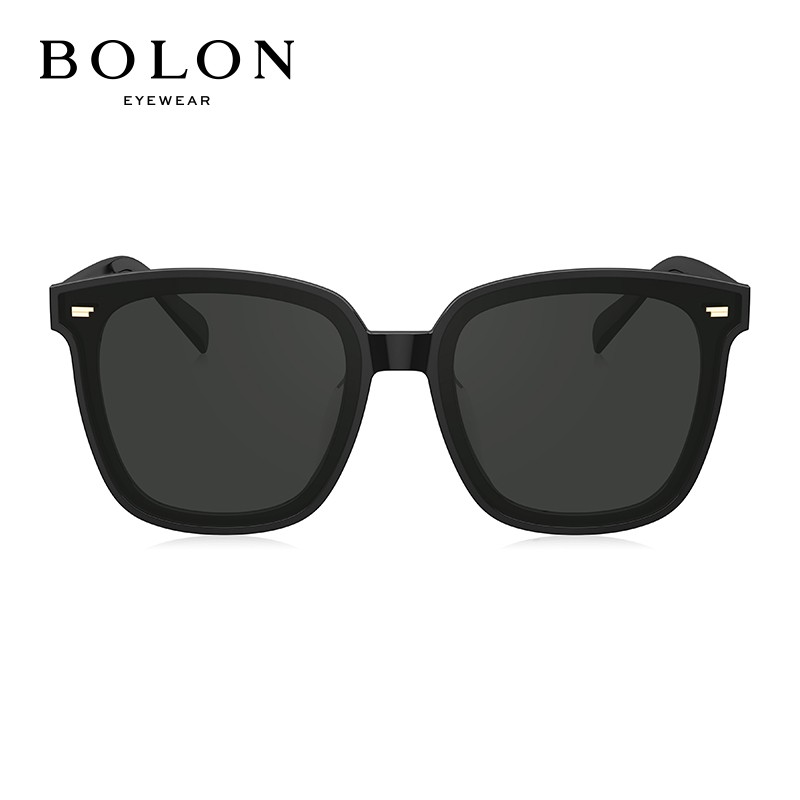 BOLON暴龙眼镜王俊凯同款经典黑超男女款酷感方框太阳镜礼物  BL3037C10