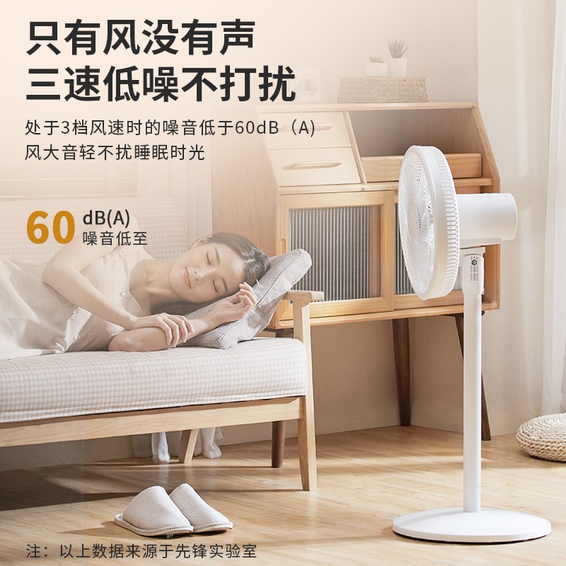 先锋（Singfun）电风扇落地扇遥控定时家用节能风扇9叶专利电扇空气循环扇DLD-D15Pro