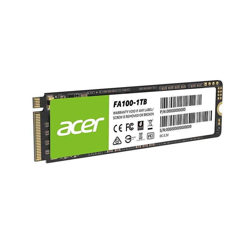 宏碁（Acer）1TB SSD固态硬盘 M.2接口（NVMe协议）FA100系列