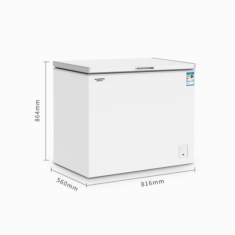 澳柯玛(AUCMA)208升家用商用冷藏冷冻转换冰柜 单温母婴母乳低霜小冷柜 一级节能顶开冰箱  BC/BD-208HNE