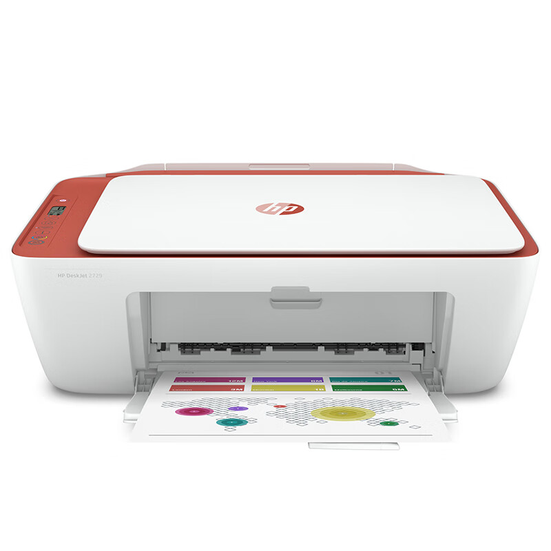 惠普HP 彩色打印机家用办公喷墨一体机家庭A4打印扫描复印照片作业 2729（无线WIFI+微信打印 | 多功能）