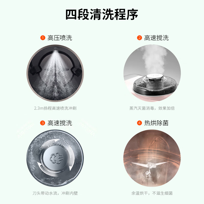 九阳（Joyoung）肖战推荐 豆浆机不用手洗 0.6L破壁无渣自动出浆咖啡机DJ06R-Kmini（青）（天空系列）