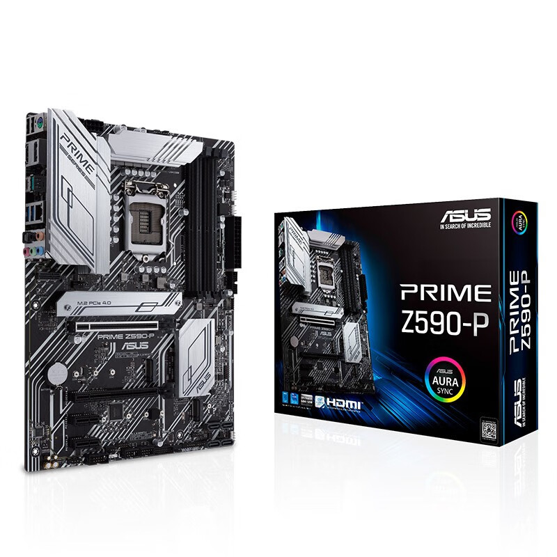 华硕（ASUS）PRIME Z590-P主板 支持 CPU 11900K/11700K/10900K/10700K（Intel Z590/LGA 1200）