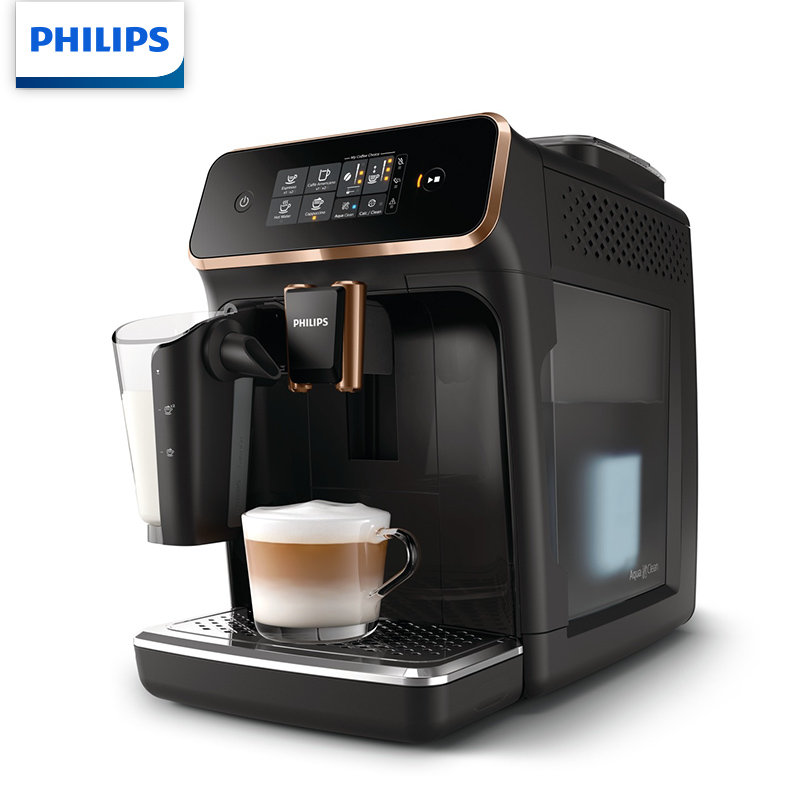 飞利浦（PHILIPS）咖啡机 意式全自动Lattego家用现磨咖啡机 欧洲原装进口 一键卡布奇诺自带奶壶 EP2136/72